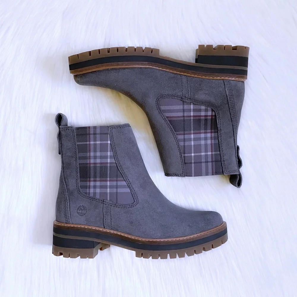 Timberland Courmayeur Valley Chelsea Dark Grey Boots - Picture 2 of 7